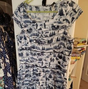 Retrolicious NWT XL winter print dress